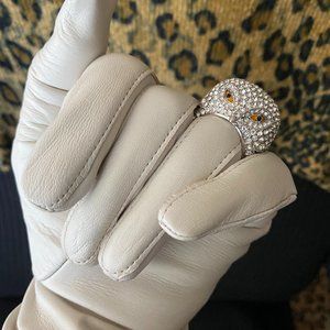 CRYSTAL OWL RING